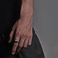 925 Sterling Silver Big Ring Finger Cute Owl Open Ring for Women Man Fashion Animal Rock Punk Fine Jewelry Circle