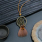 Women Bohemian Ethnic Long Chain Feather Dreamcatcher Skeleton Tassel Pendant Necklace Choker Boho Jewelry Accessories 2021 New