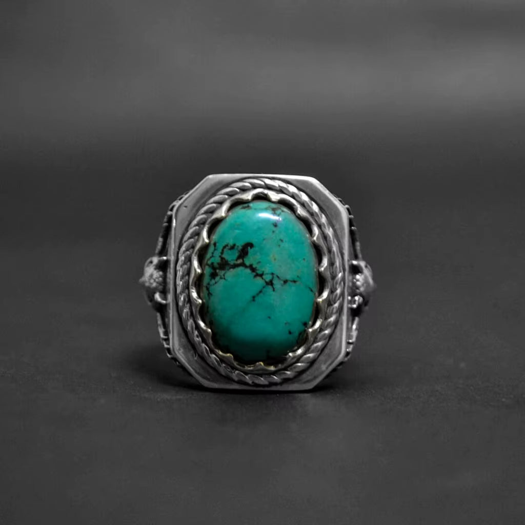 Vintage Stone Animal Ring Gothic 316L Stainless Steel Biker Motorcycle Band Jewellery Anel Boyfriend Gift Dropshipping