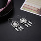 Hot High Quality 925 Sterling Silver Dream Catcher Feathers Earrings for Women Fashion Party Wedding Accessories Jewelry Gifts