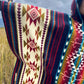 Alpaca Wool Poncho (Blue & Red). Unisex. Exclusive Design! Crafted by Indigenous Hands. One Size, a Hooded Poncho.Free SHIPPING! Gift Ideas.