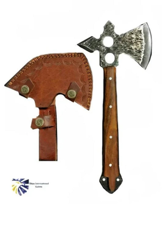 Carbon Steel Perfect Size Tomahawk, Full Tang