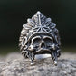 2025 New Vintage Stainless Steel Indiana Skull Ring for Men Biker Punk Hip Hop Gothic Jewelry for Gift Free Shipping