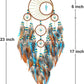 Handmade Indian Style Dreamcatcher Wind Chime - Boho Forest Decor for Bedroom/Wedding Gift