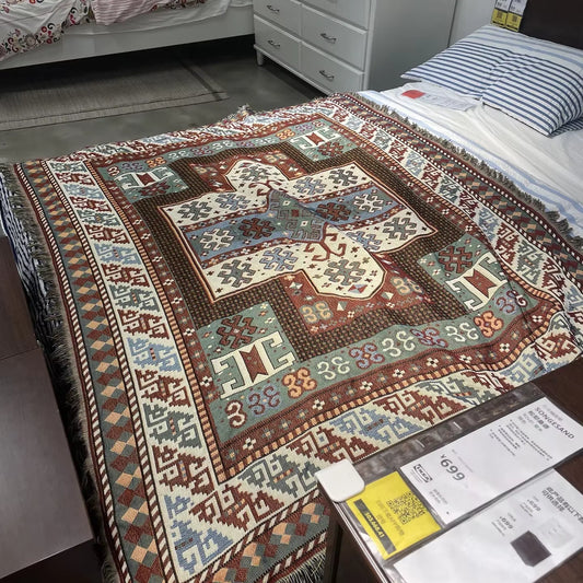 Nordic Leisure Throw Blanket Decorative for Bed Sofa Cover Indian Sofa Towel Picnic Travel Mat Bedspread Rug Bohemian Tapestry