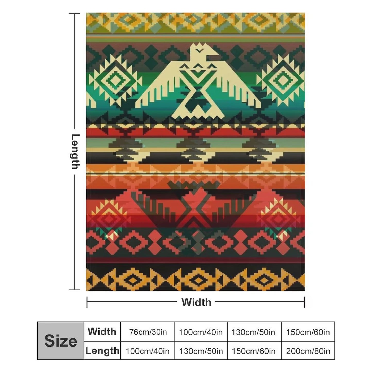 Peyote Visions Native American Pattern Throw Blanket Plush Summer Beddings Decorative Sofa Thermal Blankets