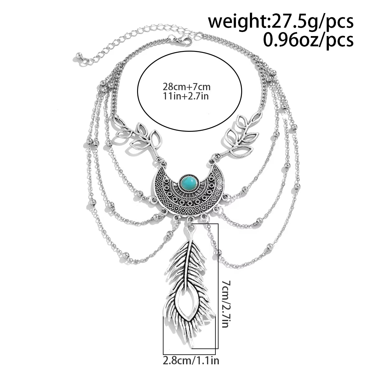 Vintage Metal Feather Pendant Upper Arm Bracelet Boho Metal Pattern Metal Arm Bracelet Women Indian Dance Body Jewelry