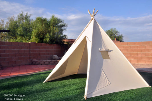 8' Saguaro Canvas Adult Teepee, Wedding Teepee, Event Teepee Kids Teepee, Kids Play Tent, Childrens Play House, Tipi,Kids Room Decor