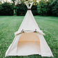Organic Kids Teepee, Unique Roll up Door, Two Sizes
