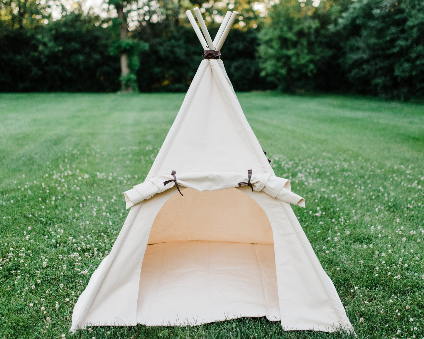 Organic Kids Teepee, Unique Roll up Door, Two Sizes