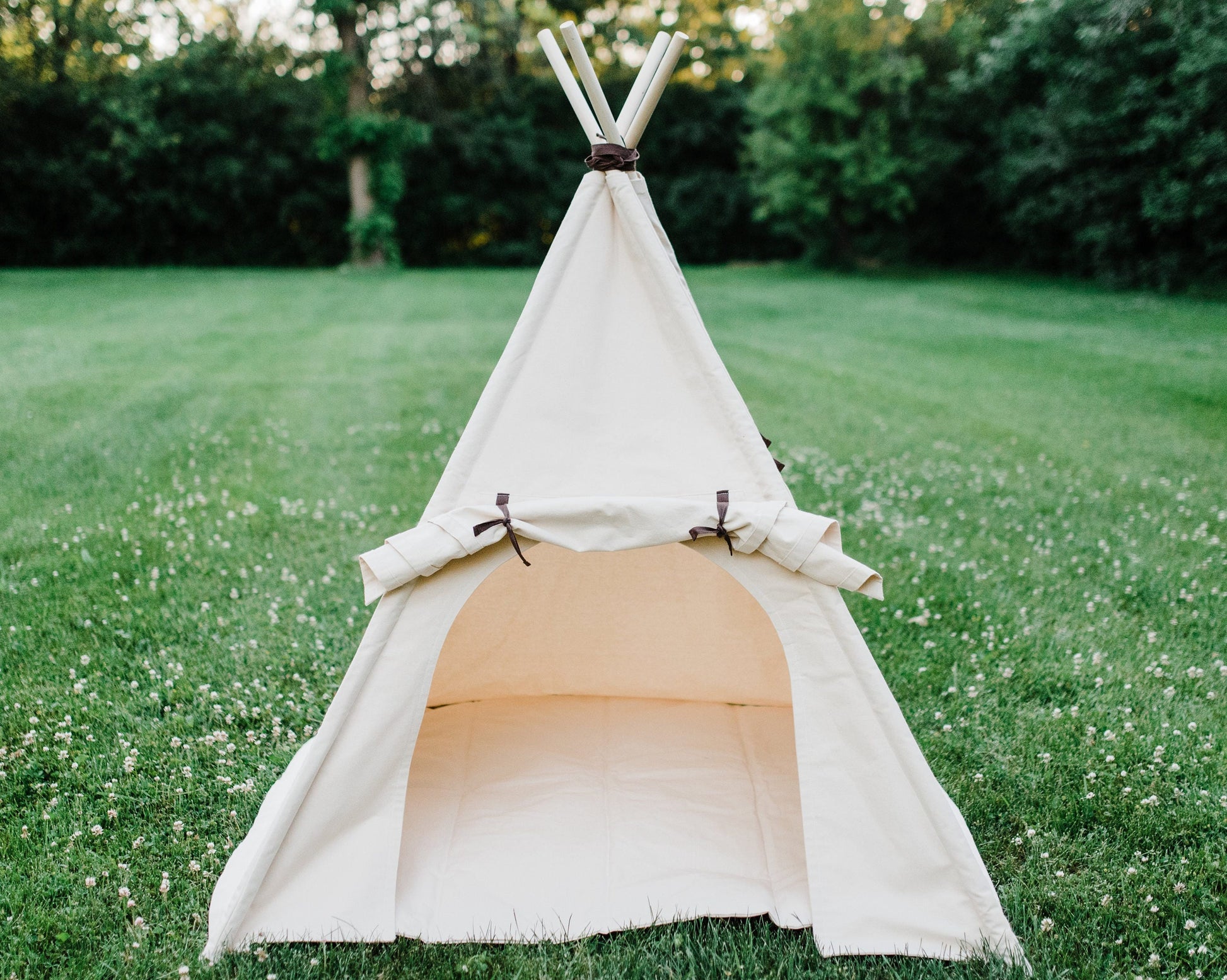 Organic Kids Teepee, Unique Roll up Door, Two Sizes