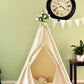 Pompom Natural Canvas Kids Teepee, Play Tent, Play House, Tipi,Room Decor
