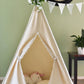 Pompom Natural Canvas Kids Teepee, Play Tent, Play House, Tipi,Room Decor