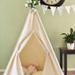 Pompom Natural Canvas Kids Teepee, Play Tent, Play House, Tipi,Room Decor