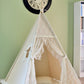 Flora Ivory Lace Canvas Kids Teepee, Play Teepee, Lace Teepee, Kids Play Tent, Childrens Play House, Tipi,Kids Room Decor