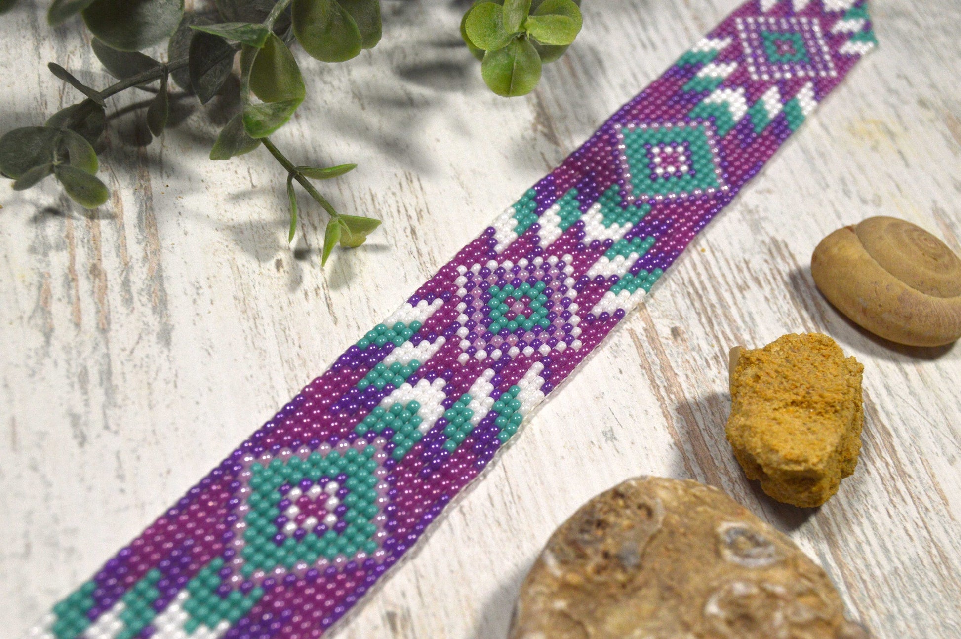 Beaded Choker Necklace, Native American Inspired, Boho Beaded Necklace, Own Designer Beaded Choker