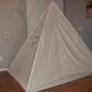 Bed Teepee Natural Canvas Bed Teepee, Kids Play Tent, Childrens Play House, Tipi,Kids Room Decor