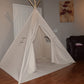 Bed Teepee Natural Canvas Bed Teepee, Kids Play Tent, Childrens Play House, Tipi,Kids Room Decor