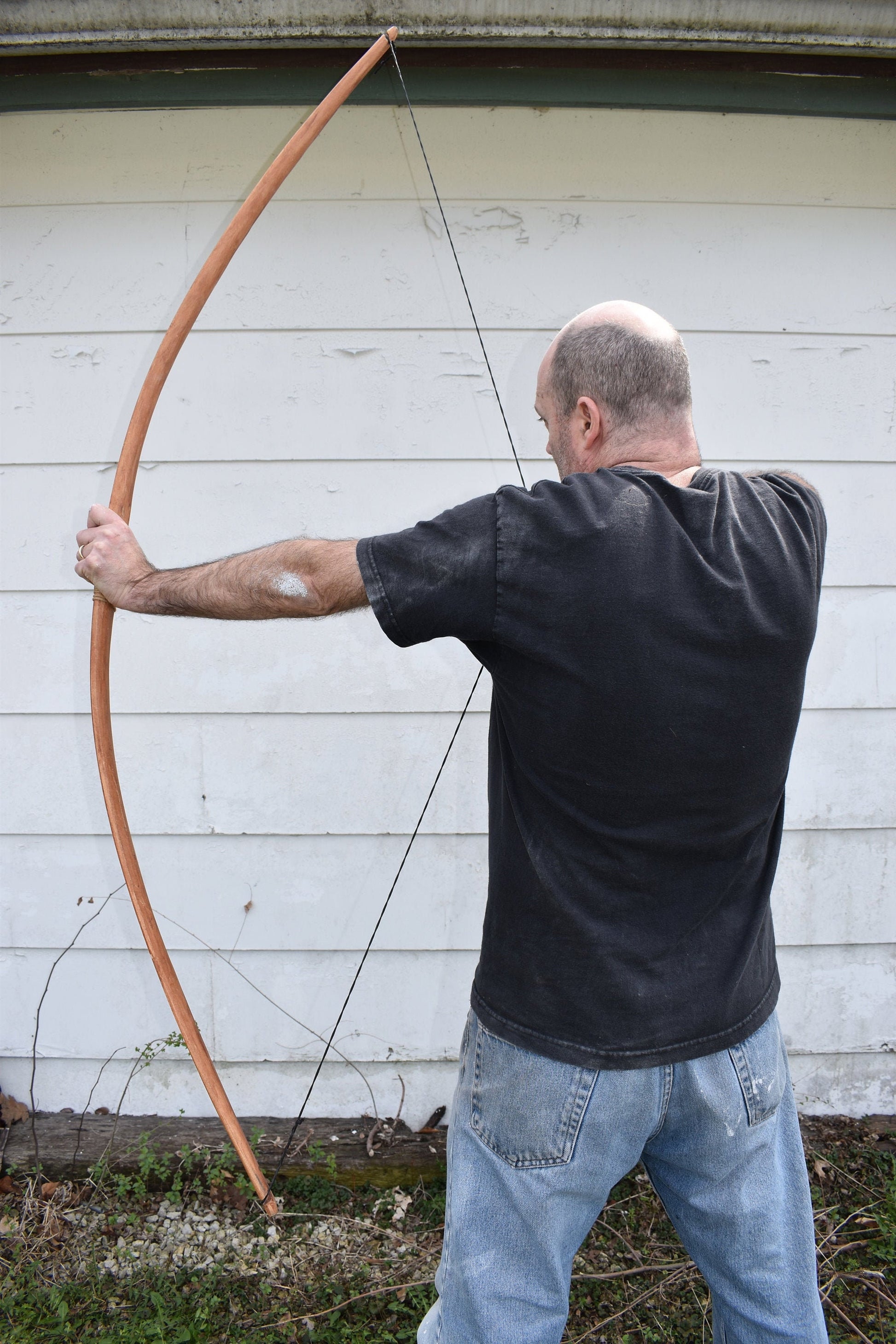 Wooden Longbow - English Longbow - Native American - REAL Wood Archery Bow for Hunters or Target Shooting. SCA, LARP, All Archers