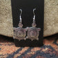 Turtle Earrings Pewter Turtle Native American Mother Earth Jewelry, Sterling Silver Earwires