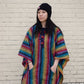 Heavy Cotton Hooded Hoodie Poncho | 100 Percent Cotton - Handmade in Nepal| One Size - Multicolor | Thick Breathable - Kangaroo Pockets