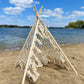 Boho Macramé Teepee Tent. Kids Wigwam. Boho Photo Prop. Photography Prop. Bohemian First Birthday Decor.