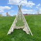Boho Macramé Teepee Tent. Kids Wigwam. Boho Photo Prop. Photography Prop. Bohemian First Birthday Decor.