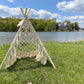 Boho Macramé Teepee Tent. Kids Wigwam. Boho Photo Prop. Photography Prop. Bohemian First Birthday Decor.