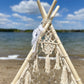 Boho Macramé Teepee Tent. Kids Wigwam. Boho Photo Prop. Photography Prop. Bohemian First Birthday Decor.