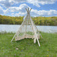 Boho Macramé Teepee Tent. Kids Wigwam. Boho Photo Prop. Photography Prop. Bohemian First Birthday Decor.