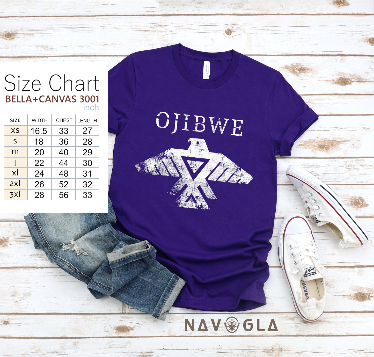 Ojibwe Thunderbird T-Shirt Unisex Jersey Short Sleeve Tee