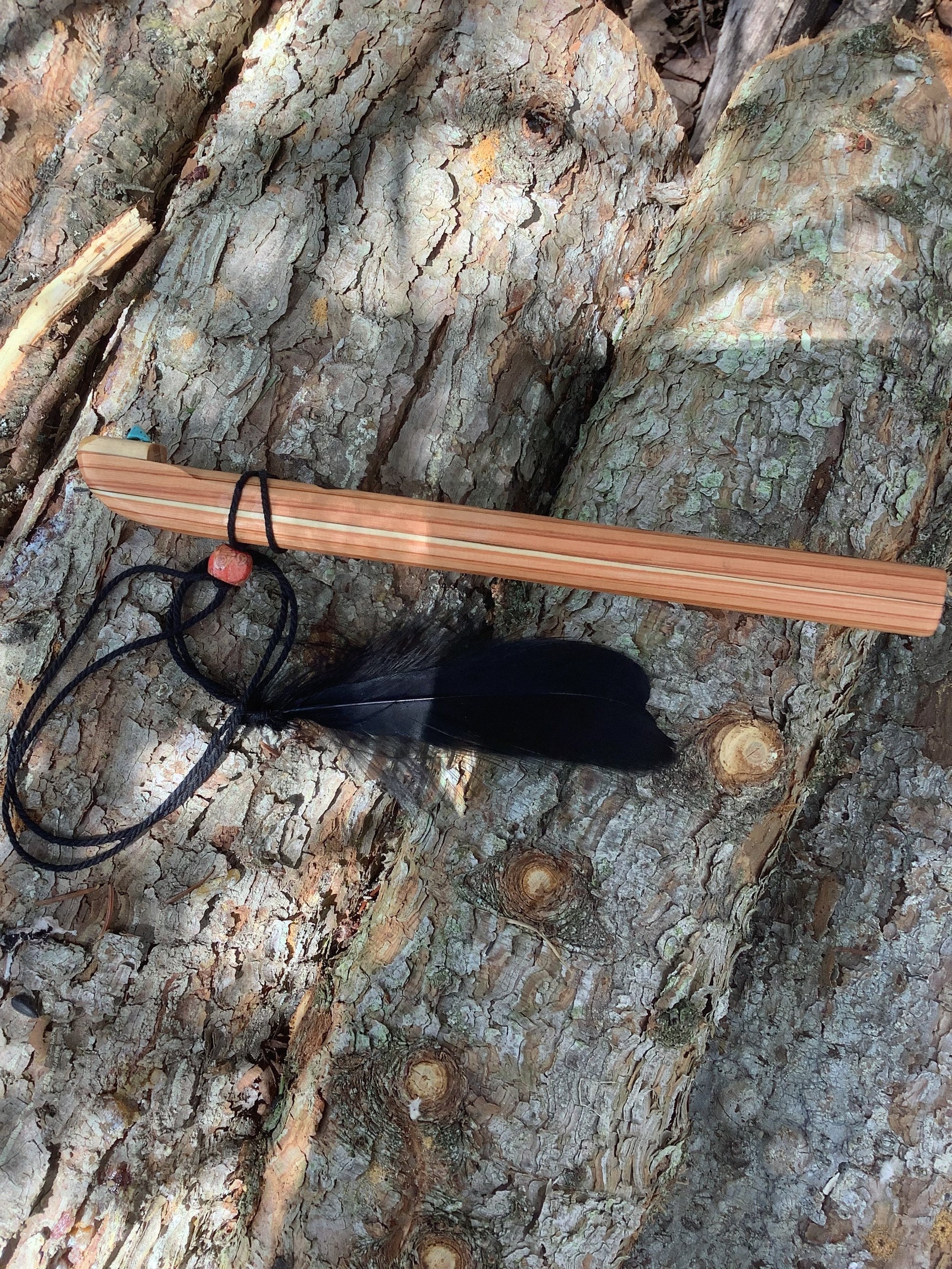 Handcrafted Native American Wind Flute. Recorder End Blown