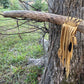 Sunflower Rainstick, 20 " Rainstick, Sound Healing, Rain Stick, Fringed Rain Stick, Tribal, Thick Rainstick, Sound Therapy