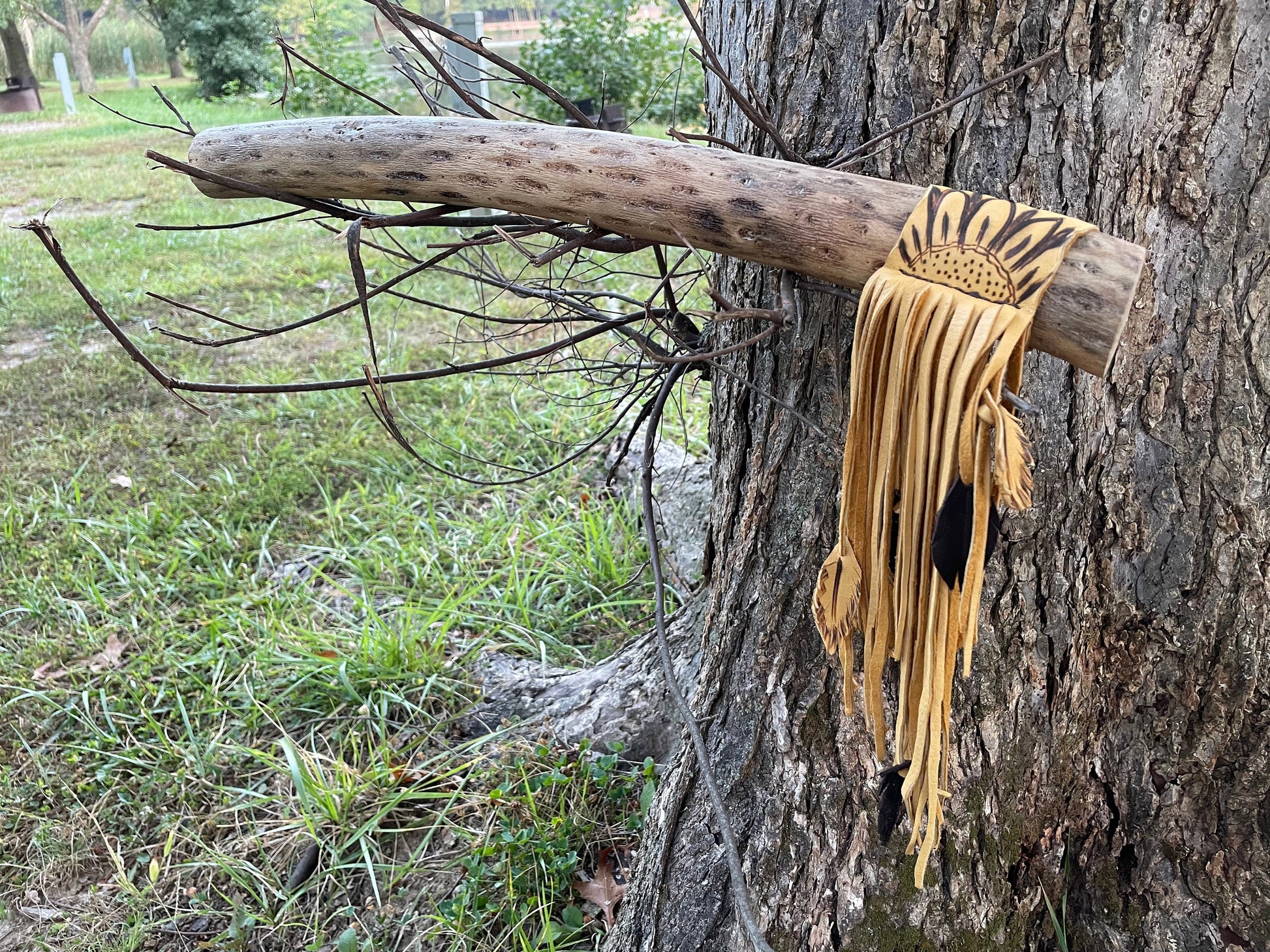 Sunflower Rainstick, 20 " Rainstick, Sound Healing, Rain Stick, Fringed Rain Stick, Tribal, Thick Rainstick, Sound Therapy