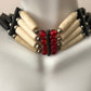 Native American Indian Style Buffalo Bone Bead Choker Tribal Necklace Jewelry