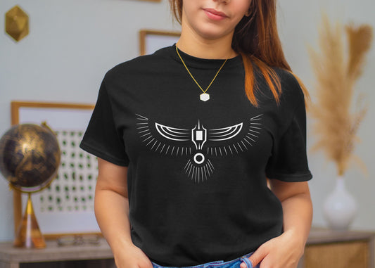Tribal Eagle, Indigenous Shirt, Native American Shirt, Native American Pride, Unisex Soft T-Shirt