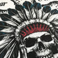 American Indian T-Shirt Native Apache Headress Tomahawk Aztec Mayan Geronimo Sitting Bull Western Cowboy Texas Oklahoma Arizona Tribe