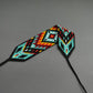 Geometric Huichol Bracelet, Tribal Geometric Bracelet, Beaded Cuff Bracelet, Native Beaded Bracelet, Seed Bead Bracelet, Authentic