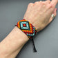 Geometric Huichol Bracelet, Tribal Geometric Bracelet, Beaded Cuff Bracelet, Native Beaded Bracelet, Seed Bead Bracelet, Authentic
