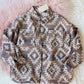 New Western Fall Aztec Native Vintage Inspired Shirt Jacket Coat ~ Women'S Size Small Medium Large & X-Large