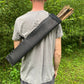 Black Large Traditional Leather Archery Quiver