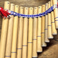 Handmade Peruvian Bamboo Pan Flute: 13-Pipe Left-Handed Instrument