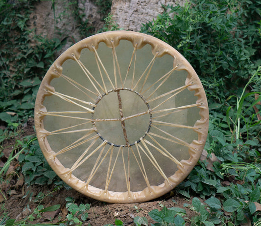American Shamanic Native Drum Buffalo Hide with Drumbeater