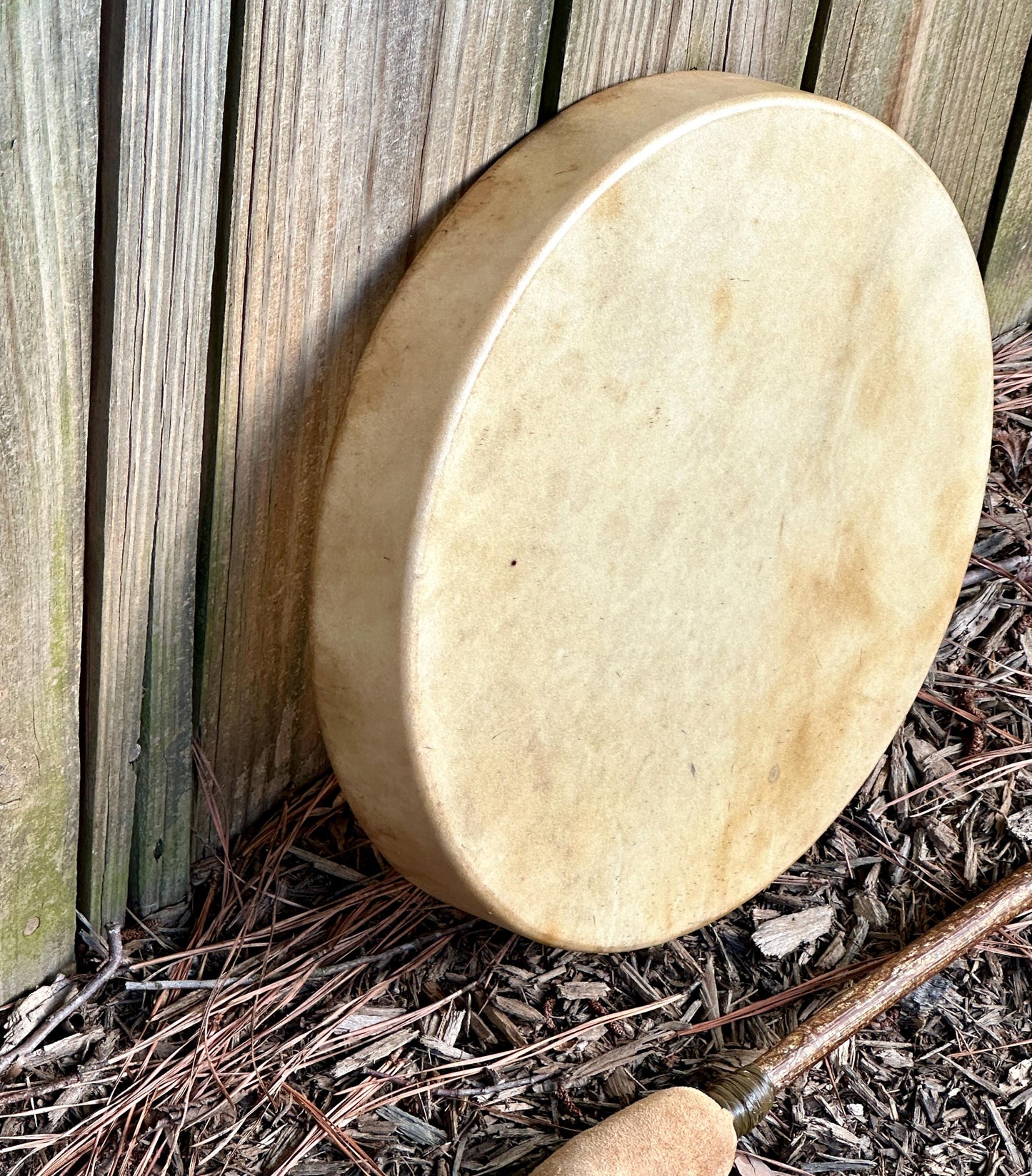 12" Elk Hide Drum, Shaman Drum
