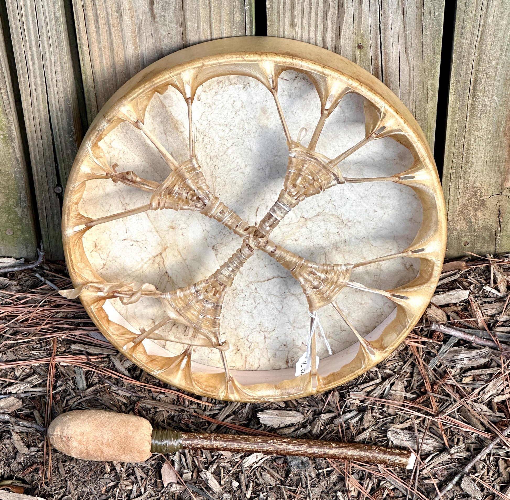 12" Elk Hide Drum, Shaman Drum