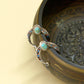 Blue 925 Silver Vintage Ethnic Style Feather Enamel Turquoise Earring Literature Tibetan Earrings