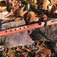 Native-American Style Cedar Flute - Walnut/Abalone Design