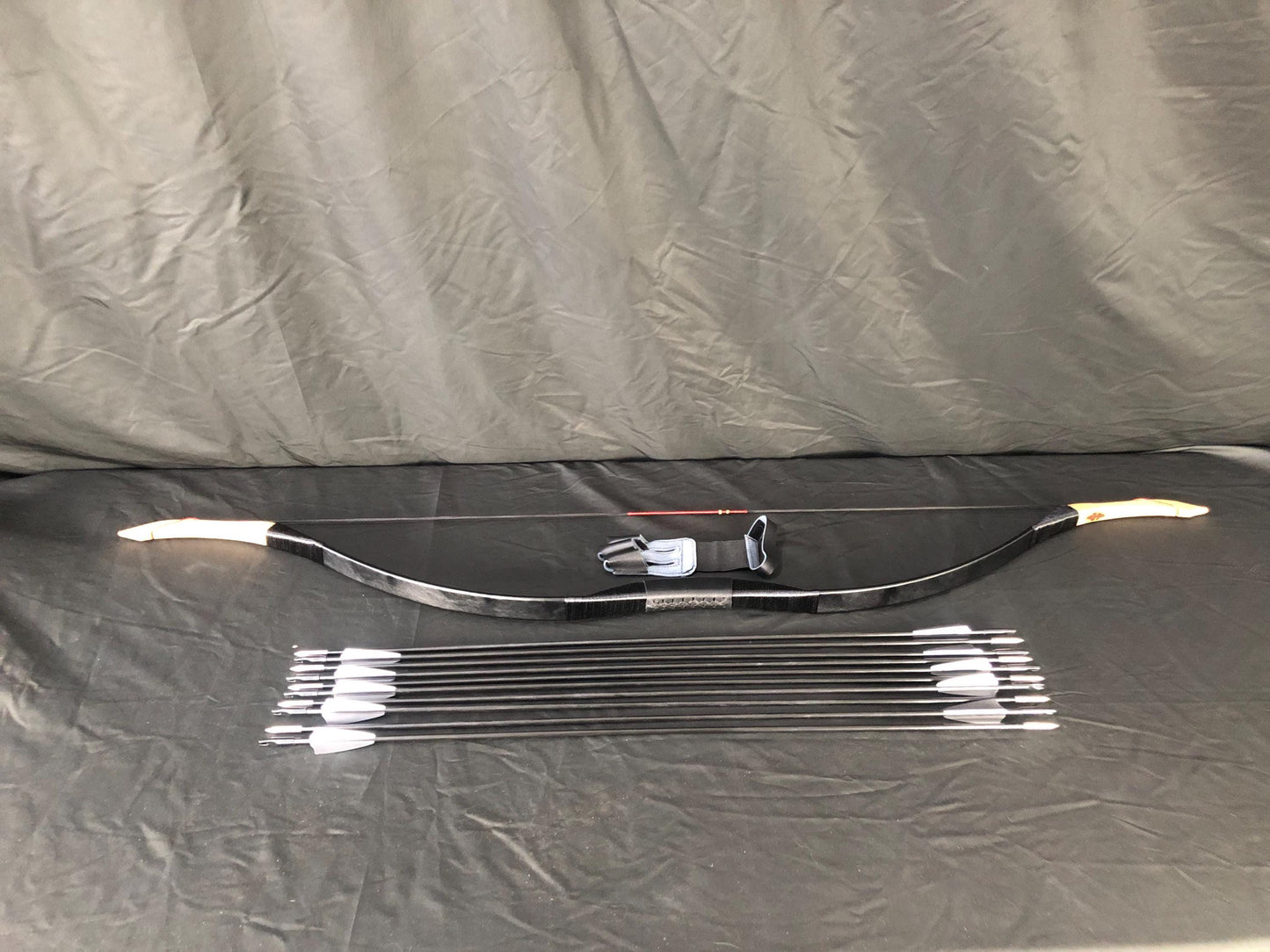 Ready to Go Handmade 40Lbs Traditional Mongolian Horse Bow 51.5", Tested Makers Mark, 10X Sharp Arrow, Free Finger Guard, Wall