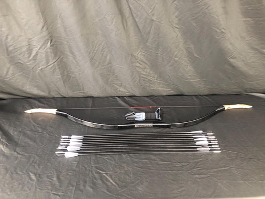 Ready to Go Handmade 40Lbs Traditional Mongolian Horse Bow 51.5", Tested Makers Mark, 10X Sharp Arrow, Free Finger Guard, Wall