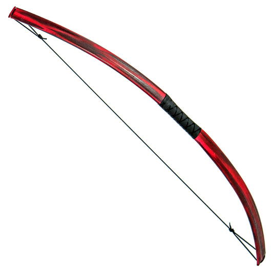 Dielast Longbow: Adult Beginner Archery - Red Finish